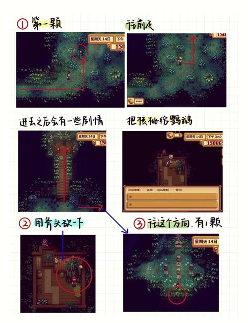 星露谷物语姜岛锄地攻略黄金核桃泥土位置汇总