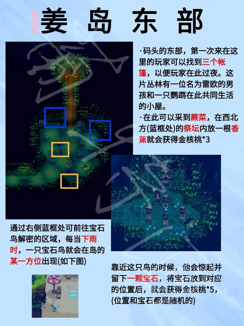 星露谷物语初登姜岛指南姜岛全任务攻略