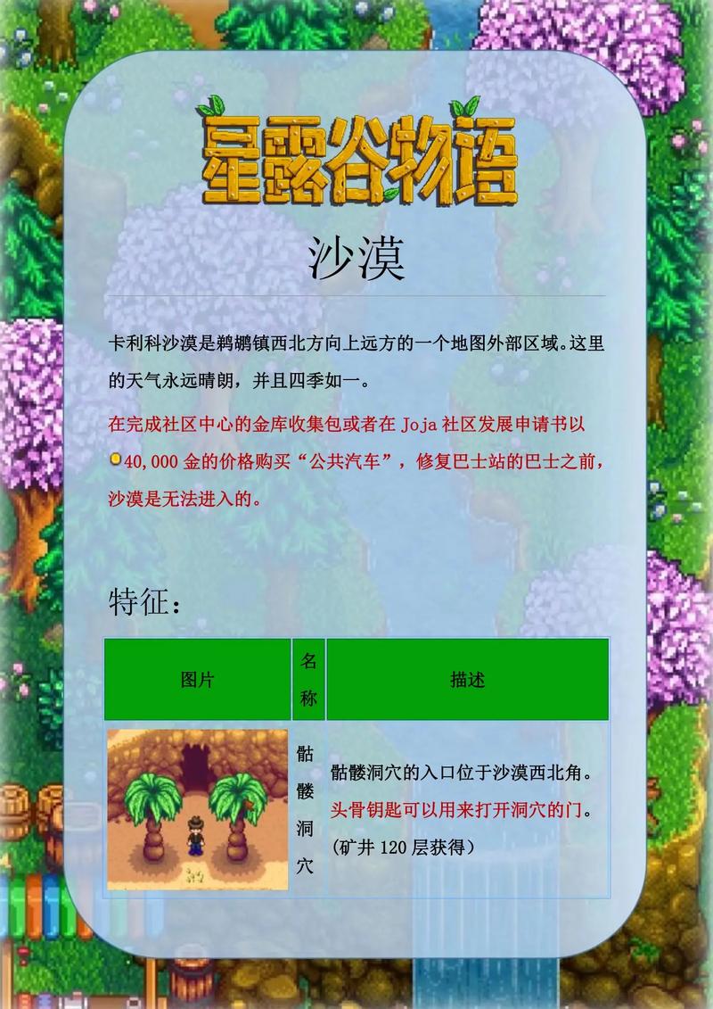 《星露谷物语》怎样快速下沙漠矿井?