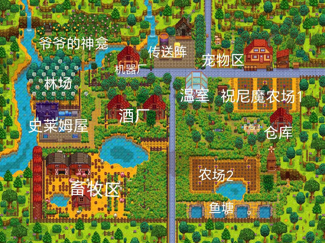 星露谷物语1.6河边农场怎么布局河
